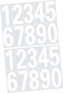Uonlytech Mailbox Decals Numbers Adhesive Number Decals 2pcs Self Adhesive Number Stickers Reflective Decals Mailbox Number Stickers Reflective Mailbox Address Sign