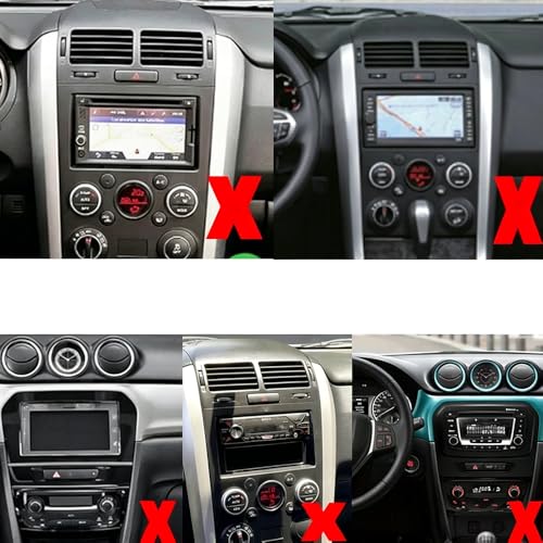7-calowy Android 14 Double Din radio samochodowe do Suzuki Grand Vitara 2009-2015 Low End ekran dotykowy radio samochodowe z Carplay Android Bluetooth WiFi AHD Backup Camera GPS nawigacja FM/AM RDS