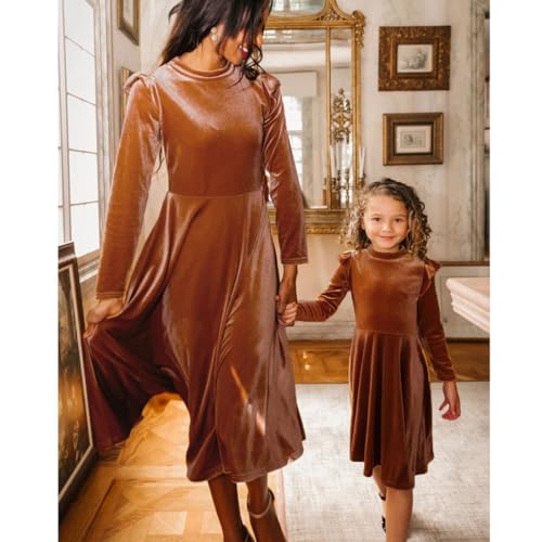 Girls Fall Dress Christmas Dresses Party Birthday Gifts Long Sleeve Casual Spring Flowy Velvet Winter Outfits3