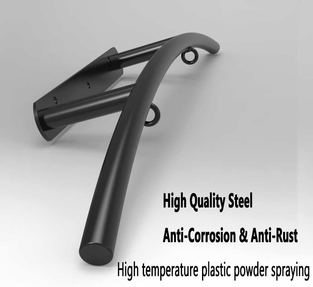 Wall Mounted Doorway Pull Up Bar, Heavy Duty Strength Training Single Bar for Home Gym Workout Fitness, Max Weight 661 Lbs (Size : 100cm) ()