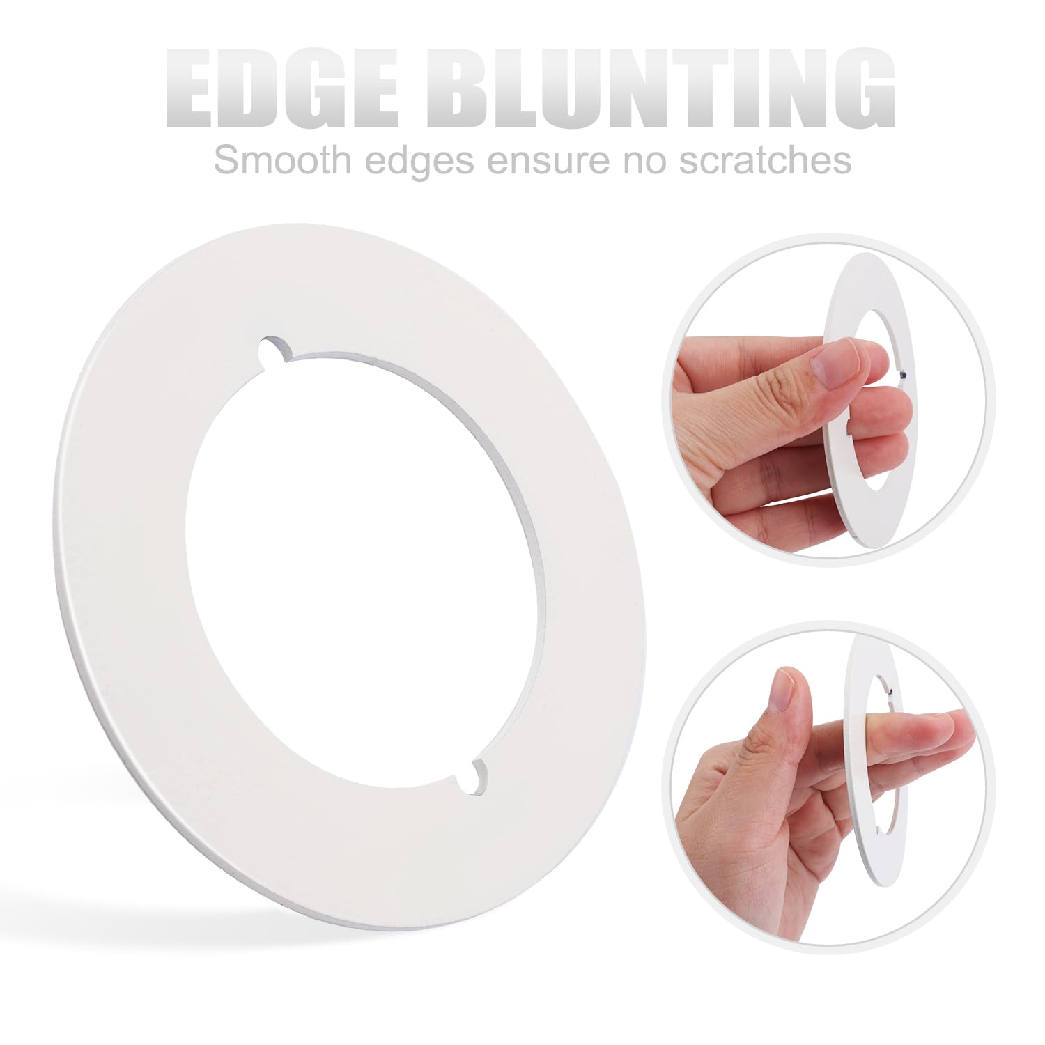 BOXOB 2pcs Door Knob Backing Plates Round Version - Image 4