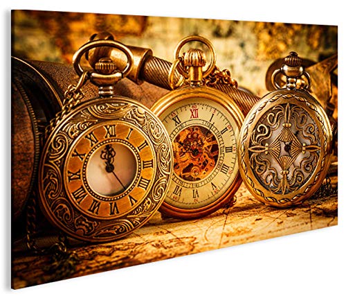 islandburner Cuadro sobre lienzo, relojes de bolsillo, 1 K, XXL, póster en lienzo Art up Your Life ®