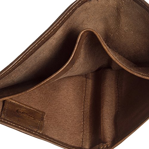 Paul & Taylor Men's Leather Big Hipster Bifold Wallet (British Brown)4