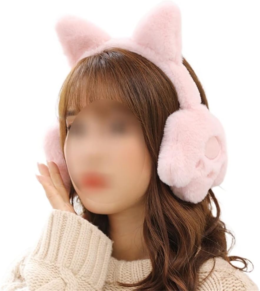Winter Earmuffs Autumn And Warm Women's Ear Protection Antifreeze Cute Cat Claw Korean Hats