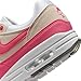 Nike Air Max 1 Women's Shoes (DZ2628-110, White/Light Orewood Brown/Black/Aster Pink) Size 6