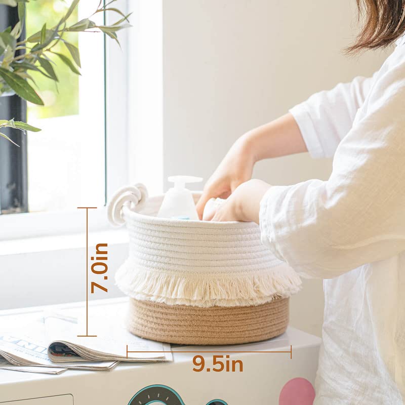 FAKEEP Lot De 5 Paniers De Rangeent En Corde Tissée, Panier De