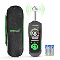 RDINSCOS Feuchtigkeitsmessgerät – Wandfeuchtigkeitsmesser und Holzfeuchtemessgerät, Zerstörungsfreie Messung, Baufeuchtemessgerät für Holz, Wand, Decke, Boden, Wohnmobil