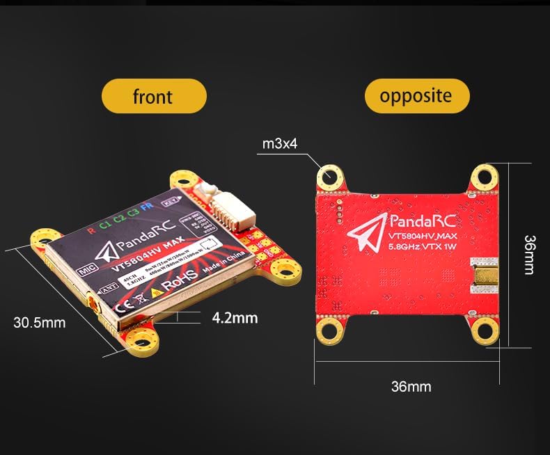PandaRC VT5804HV MAX Dimensions