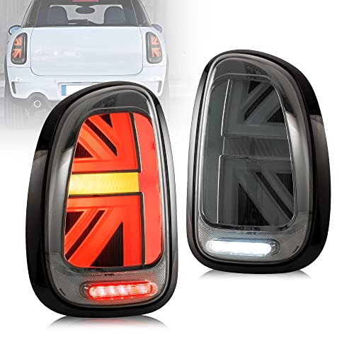 VLAND 3D LED Feux Arrière compatibles pour Mini Countryman R60 WRC/John Cooper Works 2010-2016, Feux Arrière avec clignotant séquentiel ambre,DRL avec...