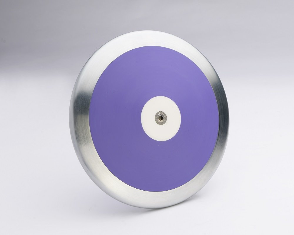 Track Emporium Five Star IAAF certified 82% stainless steel men & women 1 kg discus. Individually hand made. Meets all NCAA specifications. Best selling male & female 82% rim weight 1 kilo discus.