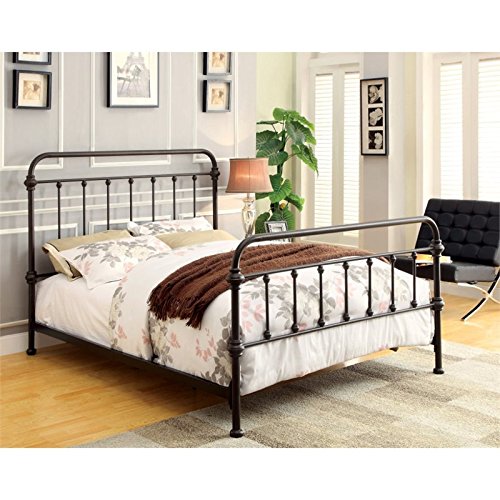 Furniture Of America Overtown Bed, Eastern King, Dark Bronze #TOP3