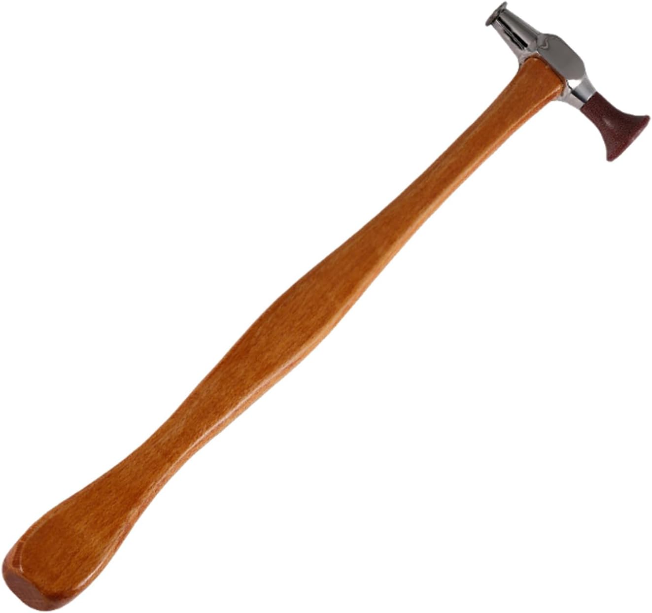 Heavy-Duty Dents Repair Hammer for Cars Professional Sheet Metal Tap Down Tool & Restoration Wood Handle Auto