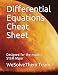 Differential Equations Cheat Sheet: Designed for the modern STEM Major (WeSolveThem's Cheat Sheets for College STEM Majors)