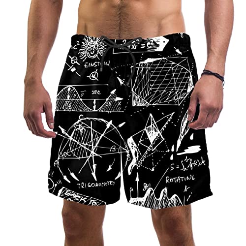 Maillots de Bain pour Hommes JDEZ Motif Tableau Noir Imprimé