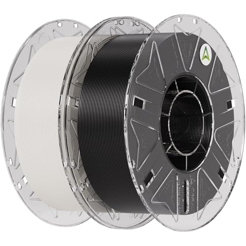 Image of Creality Hyper PLA Filament Bundle 2KG, RFID 3D Printer Filament PLA 1.75mm for High Speed 30-600mm /s, Support CFS, Fits for Most 3D Printers (Black & White)
