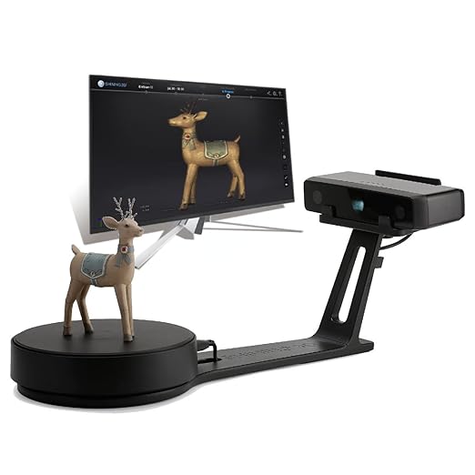 Shining3D [EinScanSE V2] White Light Desktop 3D Scanner, 0.1 mm