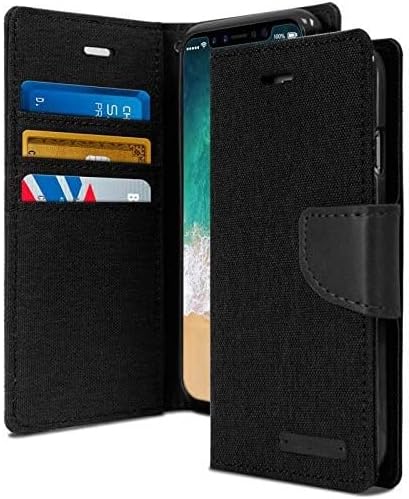 TELETEL Modern Shock Proof Flip Cover Back Case Cover (Flexible | Leather & Cloth Finish | Card Pockets Wallet & Stand - Black) for Vivo X60