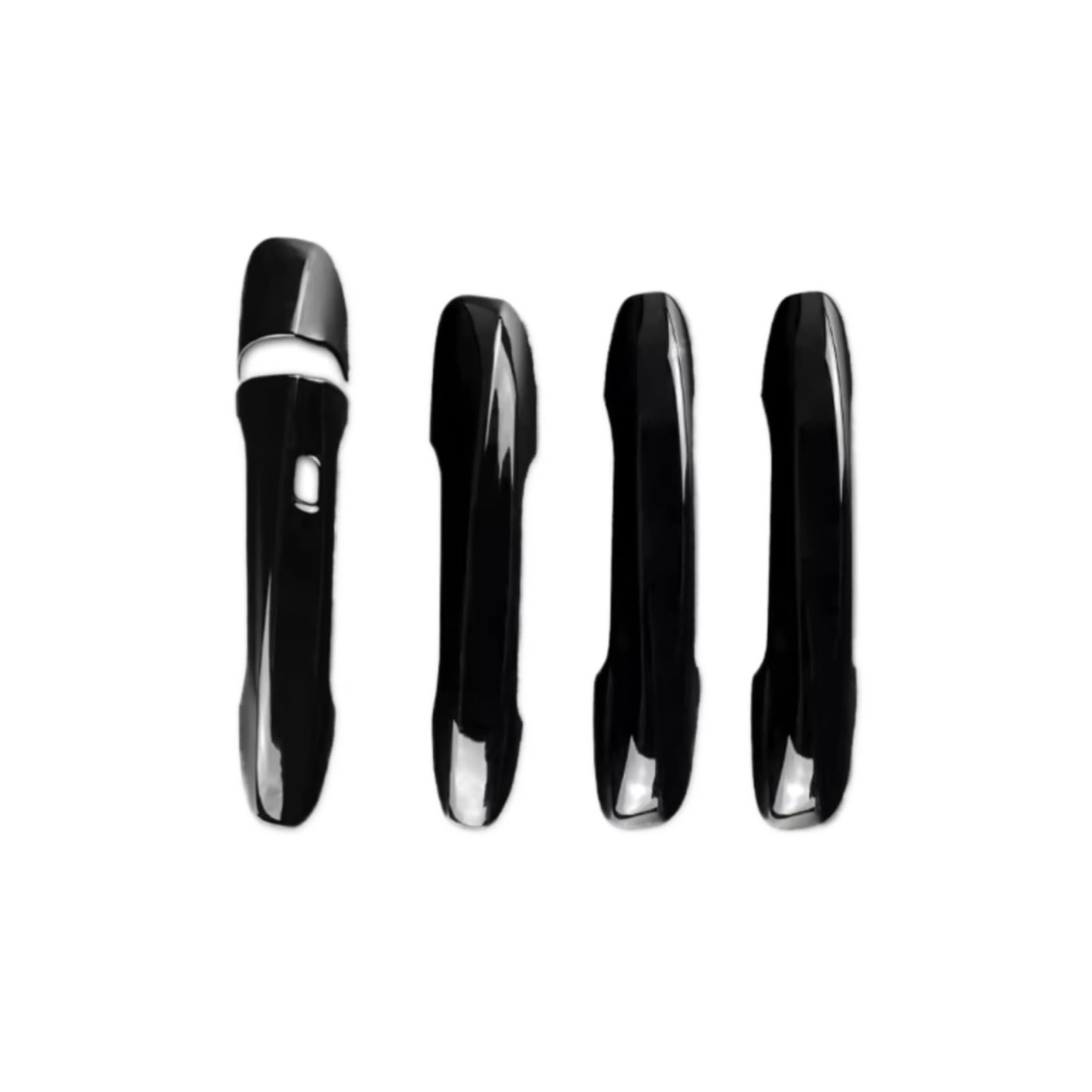 Qdzvalumv Black One Keyhole Car Door Handles Cover Shell Compatible With Benz For W177 2019-2024 For W247 2020-2024 Car Door Handle Cover Trim Set Accessories(Black One Keyhole)