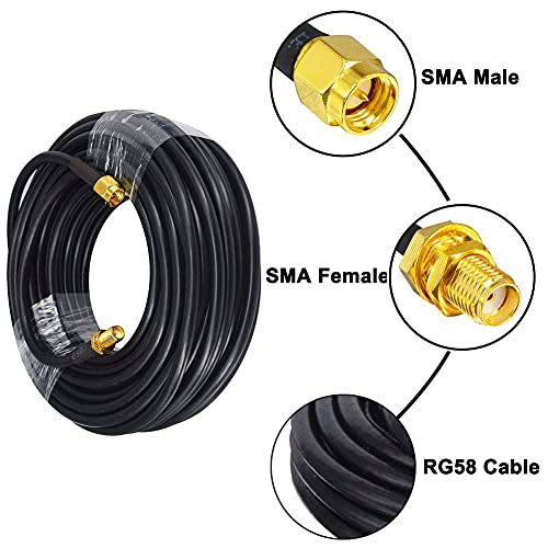 Cable coaxial onelinkmore RG58 SMA macho a hembra 49ft miniatura 5