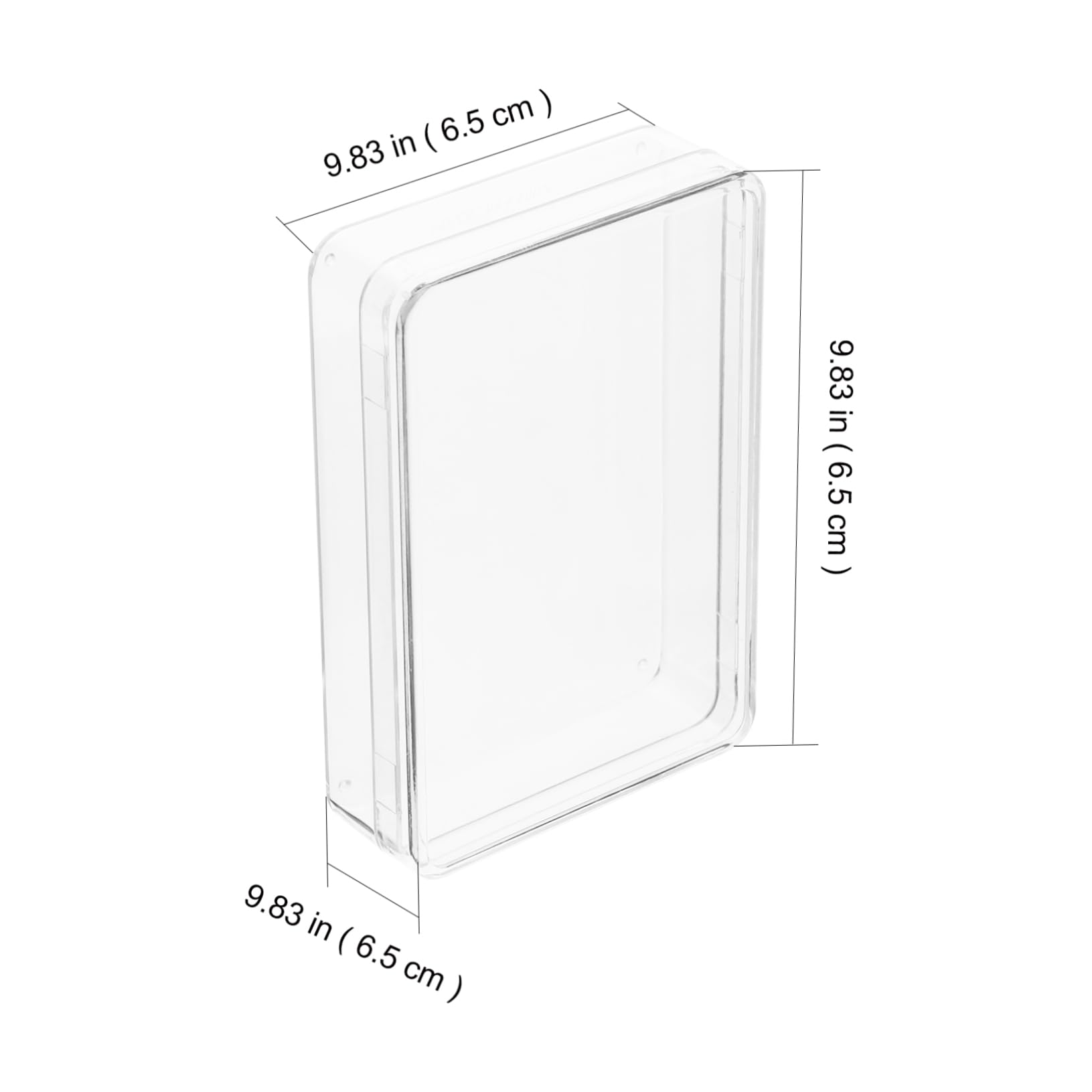 Toyvian 8piezas Caja De Almacenamiento para Cartas De Poker Estuche De Plástico Transparente Tapa Organizador Compacto para Barajas