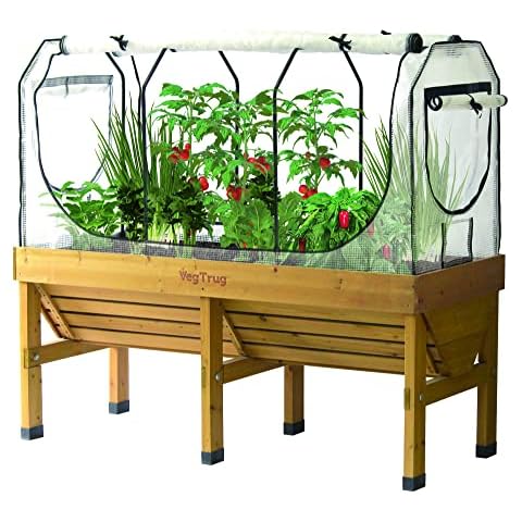 VegTrug Medium Greenhouse Frame & Multi Cover Set, White Cover