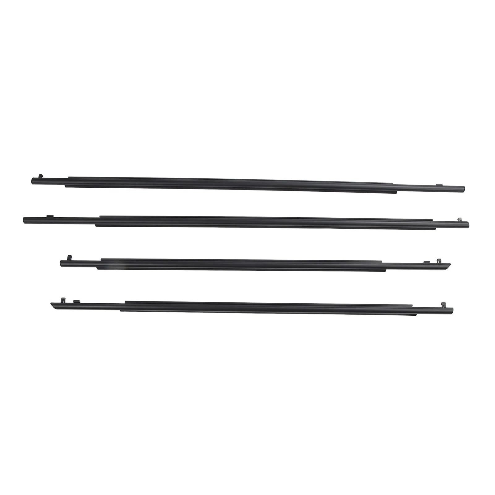 4 Pcs Car Door Belt Moulding Weatherstrips Outside Window Seal 75710-47021 Compatible with Prius 2010 to 2015 75730-47021