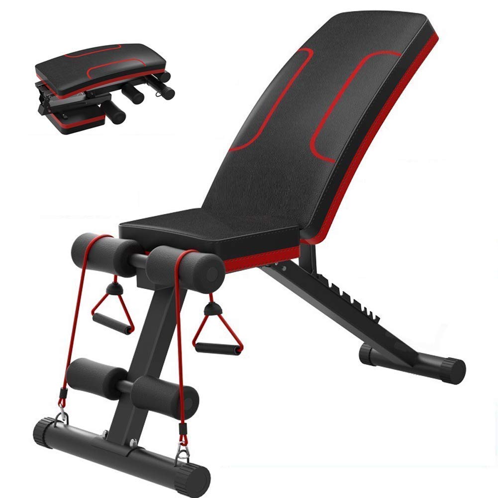 SaryEdge Auxiliary fitness dumbbell bench Gym Weight Bench pressFoldable Sit-Ups Fitness Equipment, Function Dumbbell Stool,Unisex Abdominal Muscle Plate Exercise Aid Abdomen Exer,