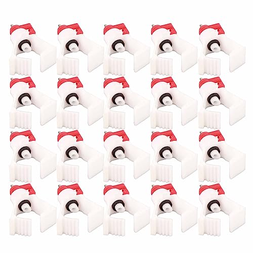 Bico Bebedor de Frango, Bebedor Automático de Aves Com Tubo de 20 Peças para Galinha Poedeira, Pato,