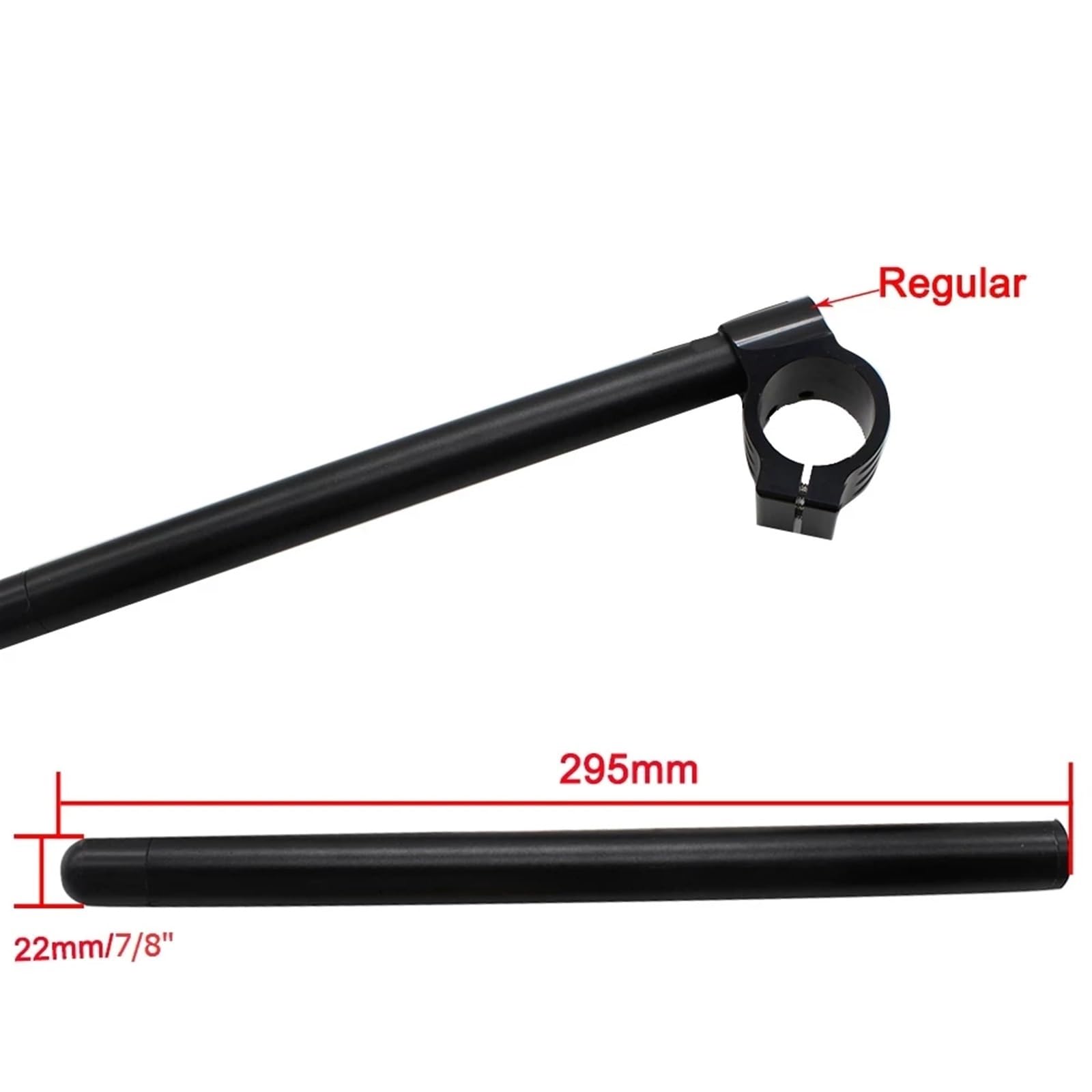 Moto Manubrio Riser CNC Universale Rised 31mm 51mm 32mm 33mm 35mm 36mm 37mm 41mm 47 50mm Moto Clip On Ons Forcella Riser Per Manubrio 7/8 "22MM Riser Moto(Colore:Riser Black 51mm)