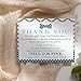 Paper Clever Party Bow Tie Baby Shower Thank You Cards with Envelopes - Blank Notes with Prefilled Message - Personalize for Boys’ Gifts - Blue and Grey Notecard Set - 15 Pack, 4x6 Printed