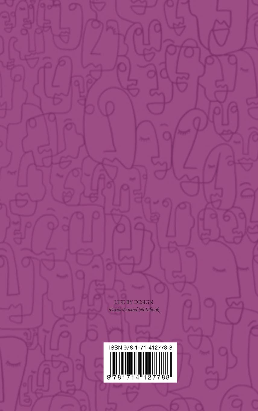 Faces Dotted Notebook (Purple)