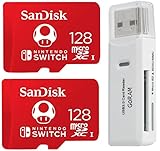(2 Pack) SanDisk 128GB MicroSD Nintendo Switch Micro SDXC Memory Card for Switch & Switch Lite...