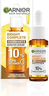 Bright Complete Night Vitamin C Serum With 10% Pure Vitamin C for Bright Skin, PM Routine Vitamin C Serum Suitable For All Skin Types, 15ml