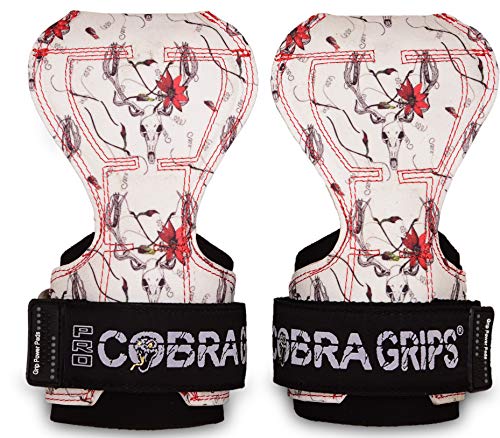 Image of Cobra Grips Weight Lifting Gloves with Adjustable Neoprene Padded Wrist Wraps - Heavy Duty Alternative to Power Lifting Hooks for Deadlifts