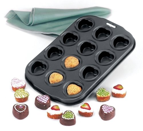 Norpro 12-Piece Petite Nonstick Heart Muffin Pan #TOP11