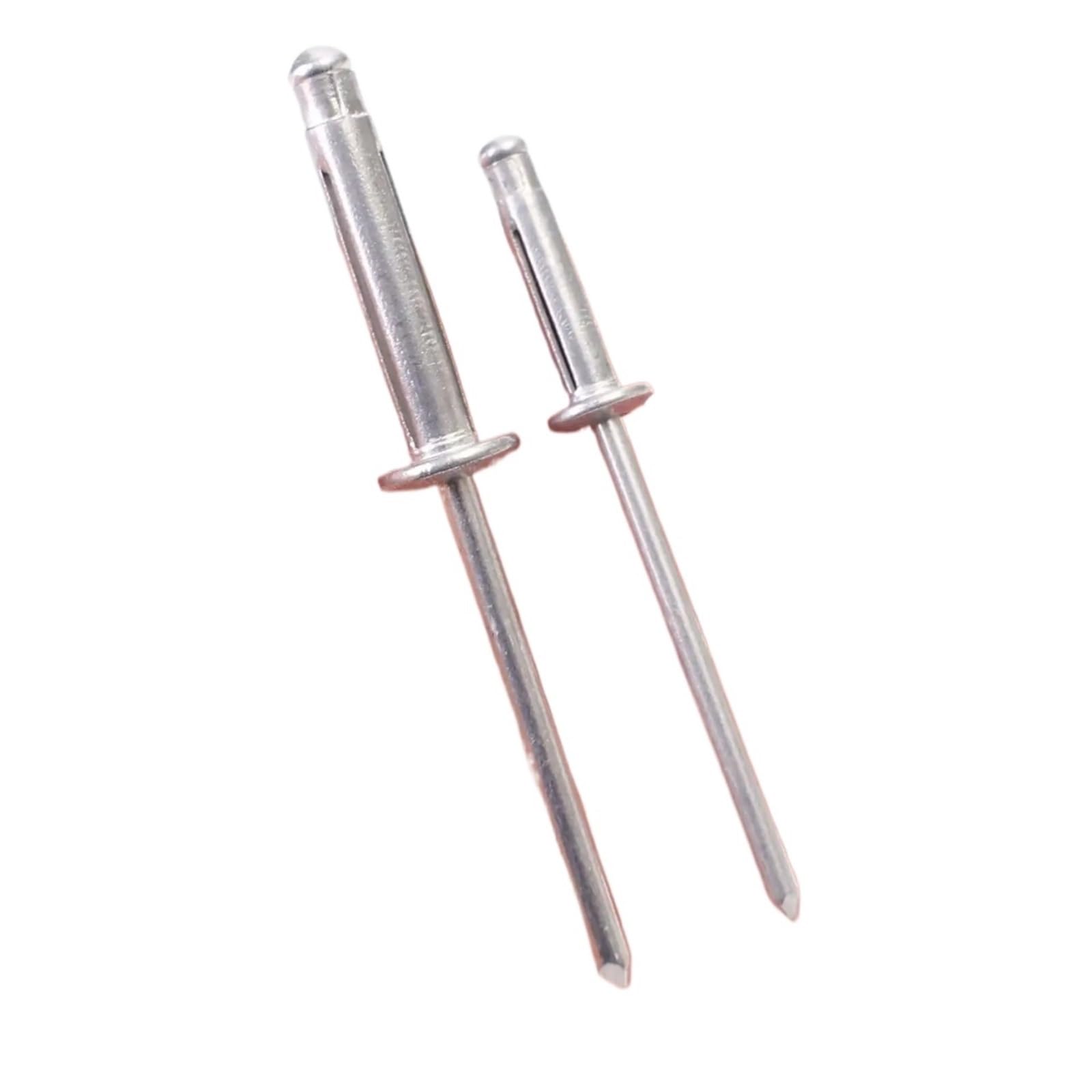 Rivetti Kit di assortimento rivetti ciechi a testa tonda in alluminio for pop ripiegabili for riparazioni automobilistiche in plastica legno, chiodi fissaggio, hardware(200PCS,4mm)