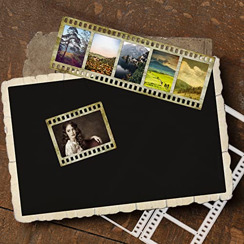 GLOBLELAND Vintage Slideshow Cut Dies Classical Filmstrip Photo Frame Cutting Dies for DIY Scrapbooking Stainless Steel Cutting Dies Stencils for Card Making Paper Craft - Image 2