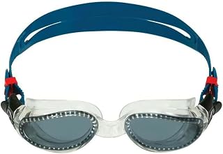 Aqua Sphere Kaiman Adult Swimming Goggles - Transparent/Blue - Smoke