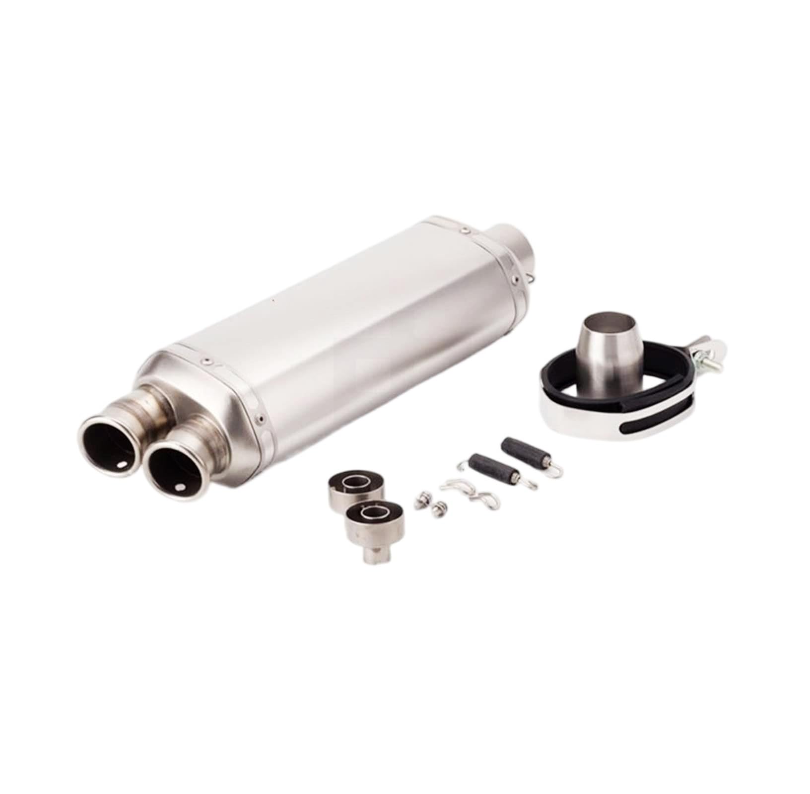 Tubo di scarico moto Silenziatore per Motocicletta 51mm Doppia Uscita Lato Destro con DB Killer Per BMW G310R R1200GS