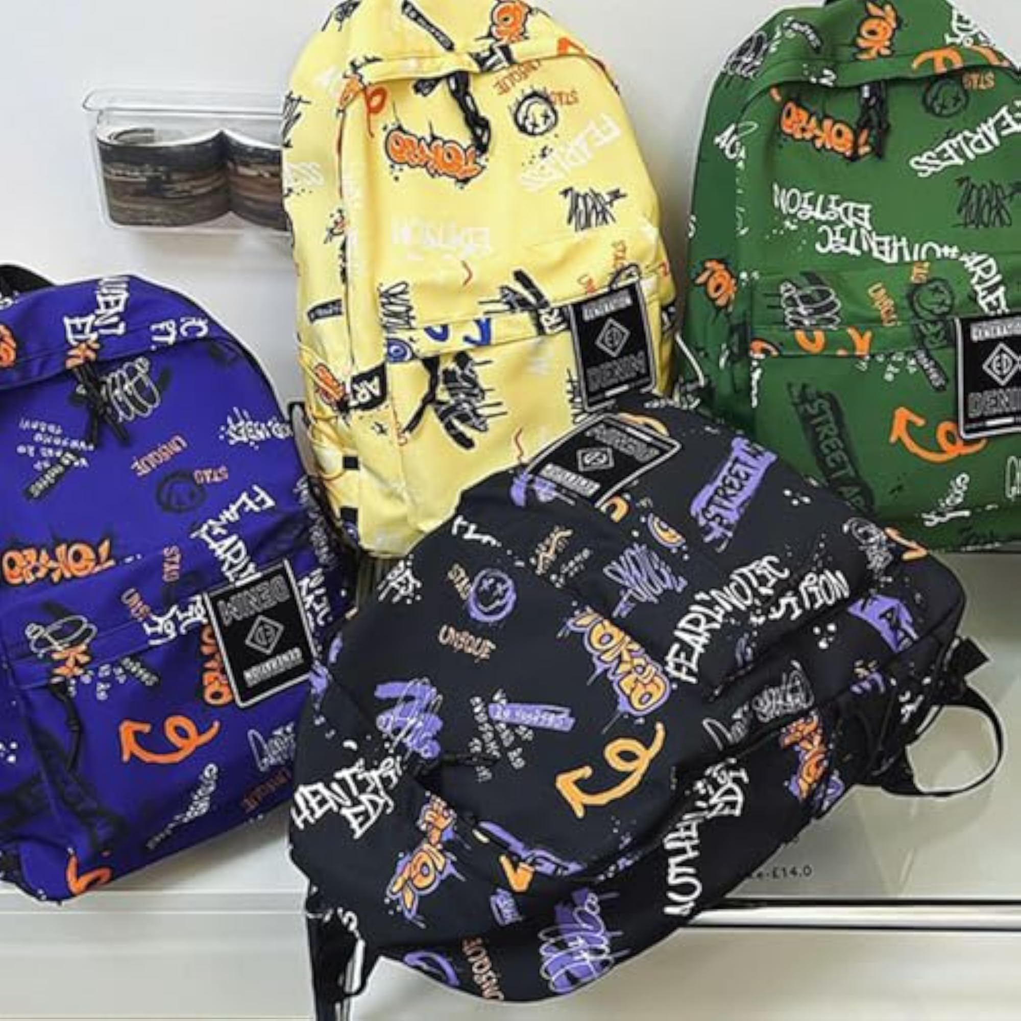 Graffiti Backpack Laptop Daypack Bookbag for Men and Boys