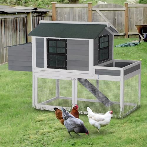 COLORPAPA Chicken Coop Windows 2 Pack, Flush Mount Shed Windows for Chicken Coops, Poultry, Pet Hutch, Playhouses and Sheds, 12\" W x 18\" H (Black)