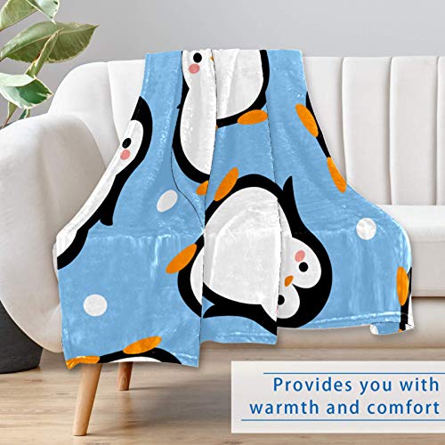 Couverture pingouin douce cadeau idéal pour réchauffer les soirées - 7