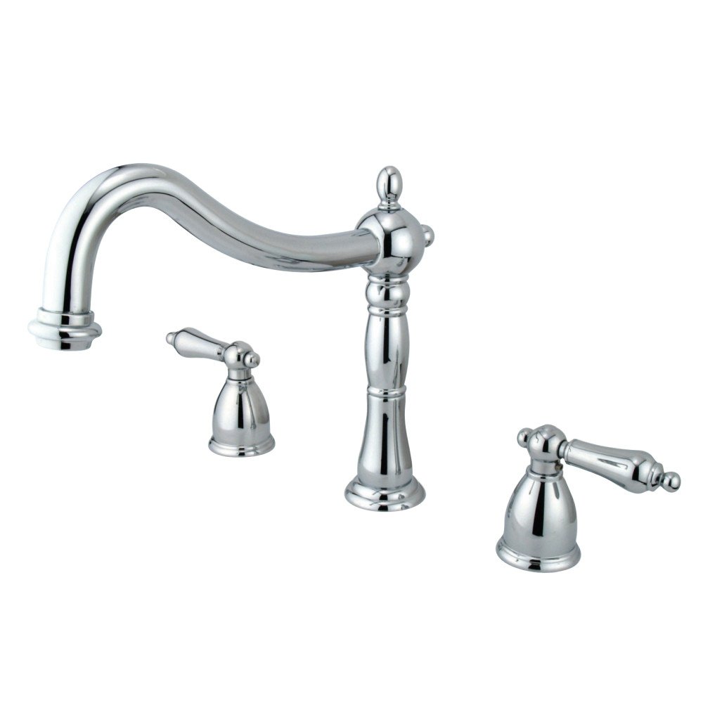 Kingston Brass KS1341AL Heritage Roman Tub Faucet, Polished Chrome