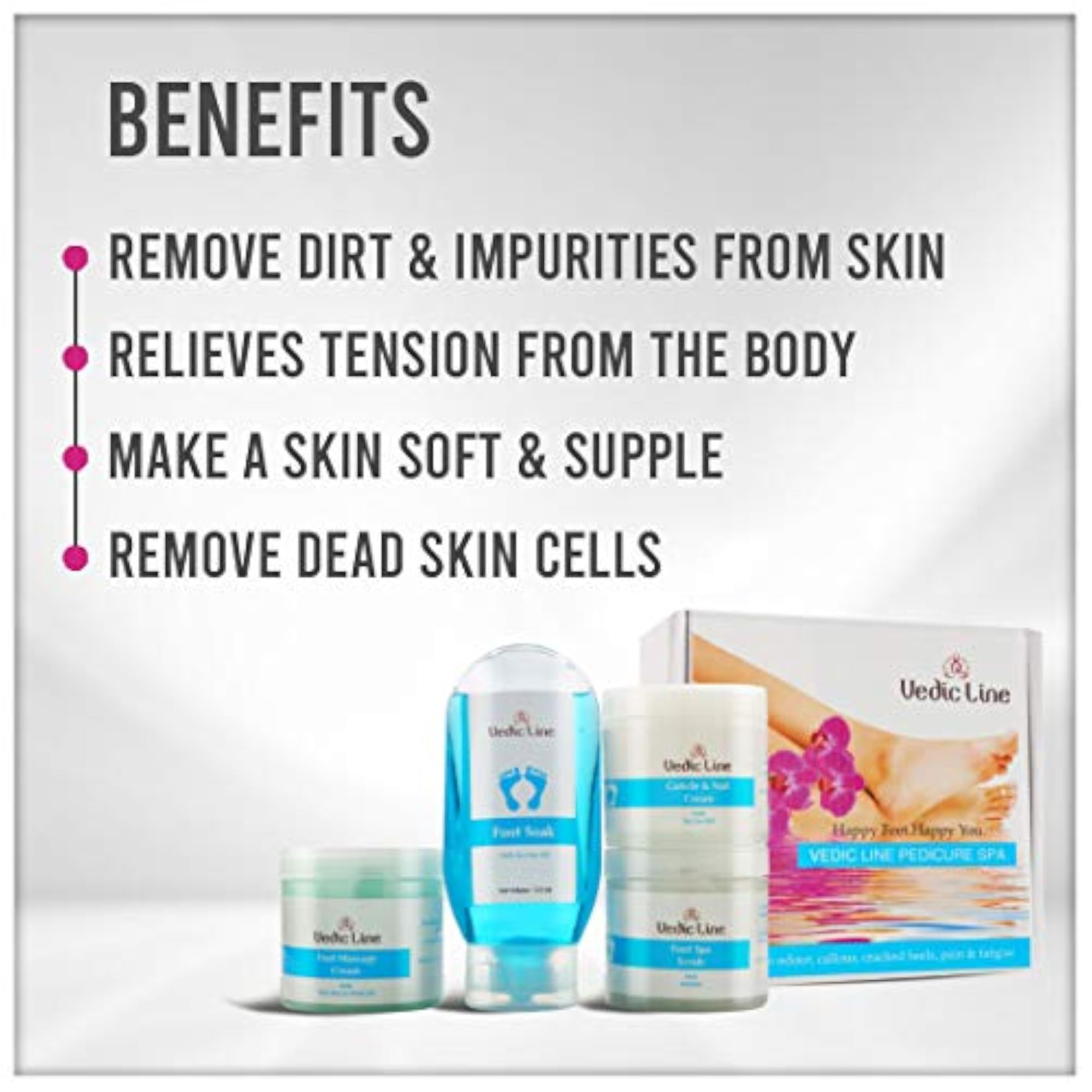 Vedicline Pedicure Spa Kit for Dry & Cracked Heels