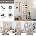 Runboll 7-Tier Rotating Shoe Rack Tower Spinning Shoe Display Lazy Susan Storage Tower, Free Standing 360 Revolving Shoe Organizer for Living Room Entryway Doorway