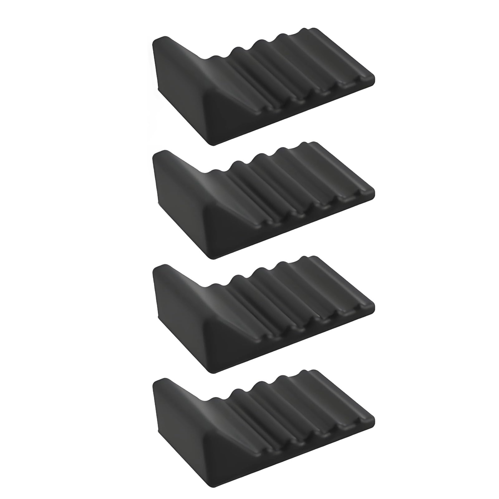 Msioytog Of 4 Silicone Trash Can Bumpers Noise Reducing Supports for Kitchen Work Space Bathroom with Secure Hold Feature Garbage Can Mattresses