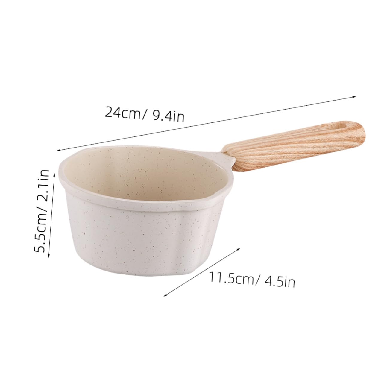 CIYODO Oil Pot Butter Melting Pot Thickened Non-stick with Handle for Pouring and Heating