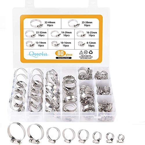 80 PZ 8-44mm 8 Taglie Singolo Orecchio Tubo di