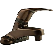 Dura Faucet DF-PL100-ORB RV Single Lever Bathroom Faucet Oil-Rubbed Bronze Plating Over ABS Plastic