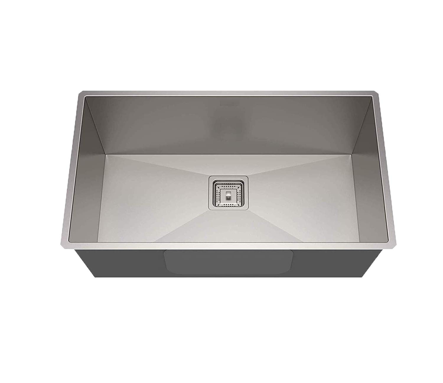 ARQUIN Kitchen Sink 32"x20"x10" inches Handmade MATT Finish Single Bowl 304 Grade Stainless Steel Kitchen Sink| Basin For Kitchen With Square Drainer and SS Fruit Basket